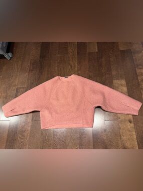 Cozy Coral Pink Zara Boucle Sweater